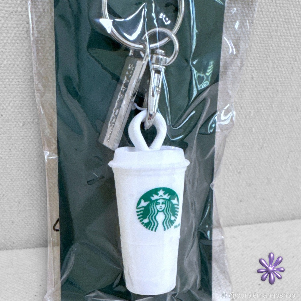 ☕️ NWT Starbucks Reusable Hot Cup Lid Stopper 2025 Limited Edition Keychain